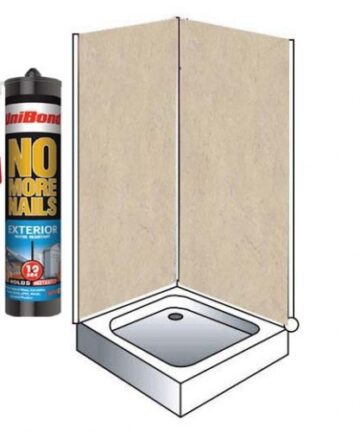 Sand Marble Shower Wall Panels Kit 1000MM x 2.4m X 10mm 2 Sided Cubicle