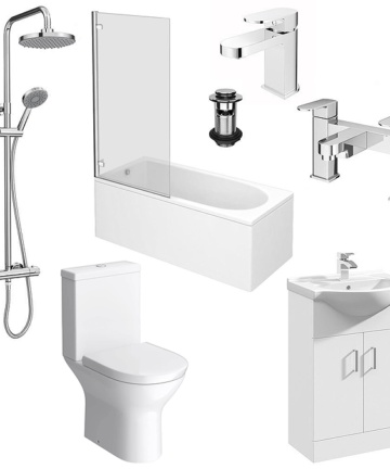 Drift Complete Modern Bathroom Package 1600 x 700 Bath