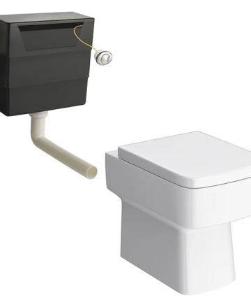 Bliss Square Back to Wall Pan incl. Concealed Cistern Soft Close Seat