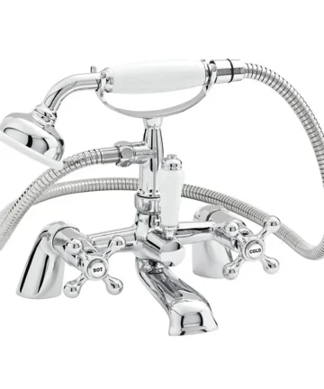 Viscount Range Bath Shower Mixer with Small Handset - Chrome