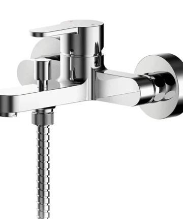 Arvan Wall Mounted Bath Shower Mixer + Shower Kit