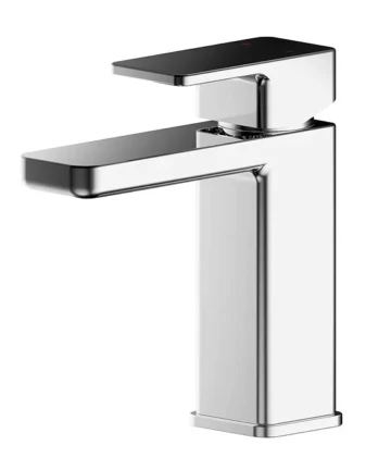 Windon Chrome Mono Basin Mixer with Push Button Waste