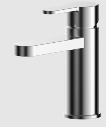 Arvan Mini Mono Basin Mixer with Push Button Waste