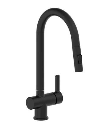 Pull Out & Single Handle Kitchen Tap Matt Black
